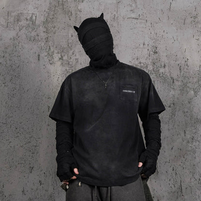 Underwater Black Techwear Pocket T-shirt