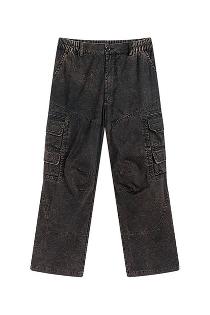 Black Canvas Cargo Pants