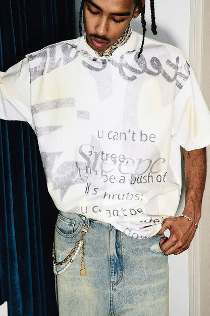 Graphic Text T-shirt