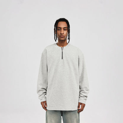 Quarter Zip Waffle Sweatshirt