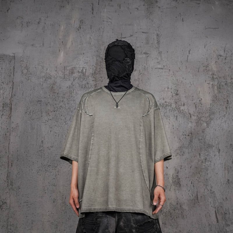 Washed Structured Grey T-shirt