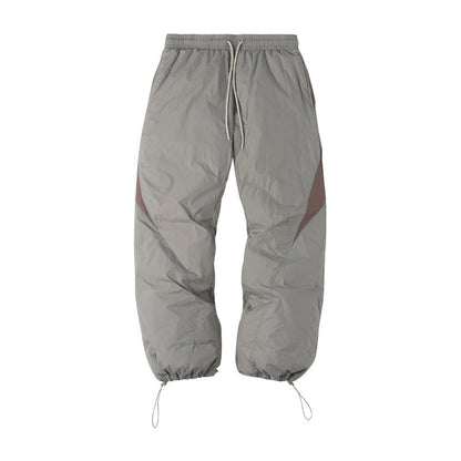 Spliced Splash-proof Padded Track Pants