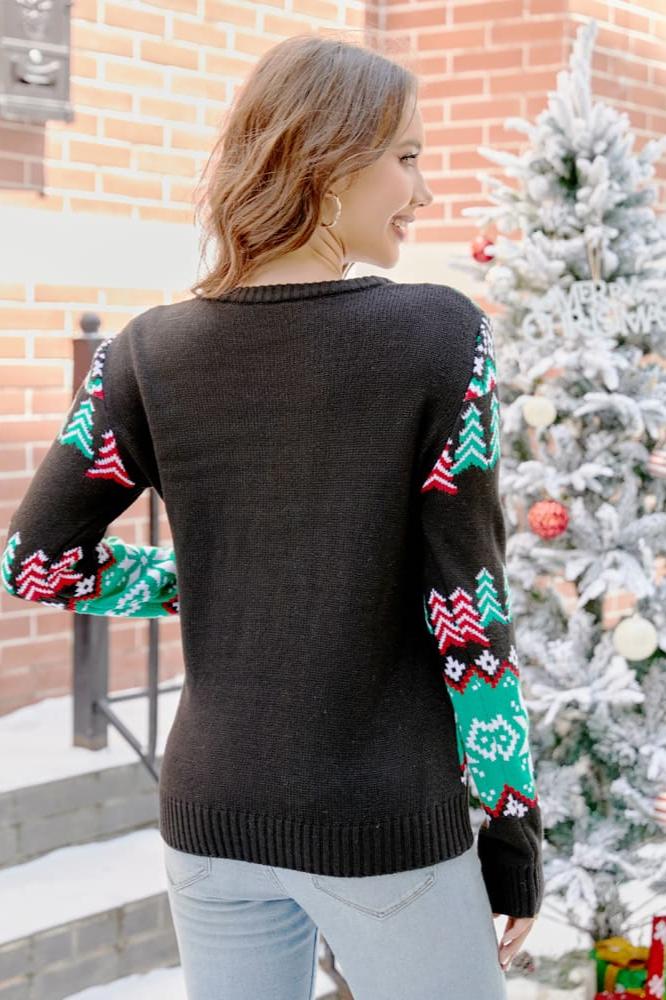 Christmas Dinosaur Knit Sweater