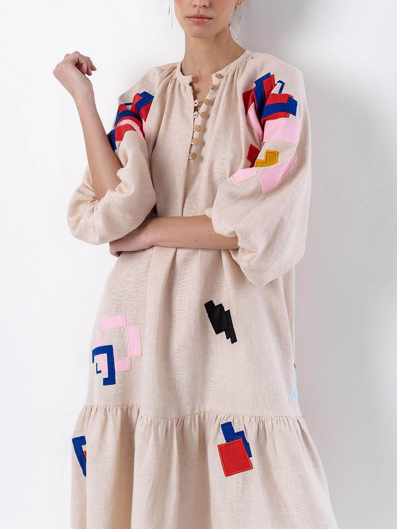 Unique Printed Lightweight Maxi Dress