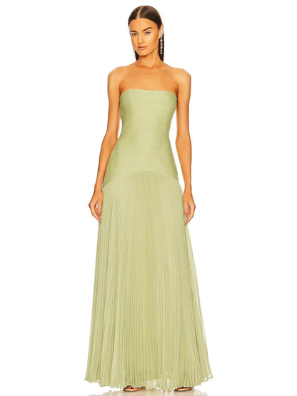 Morgane - Sleeveless Drop-waist Maxi Dress