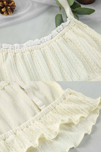 Lace Cami Top Shorts Loungewear Set
