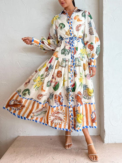 Theo Shirtdress in Multi