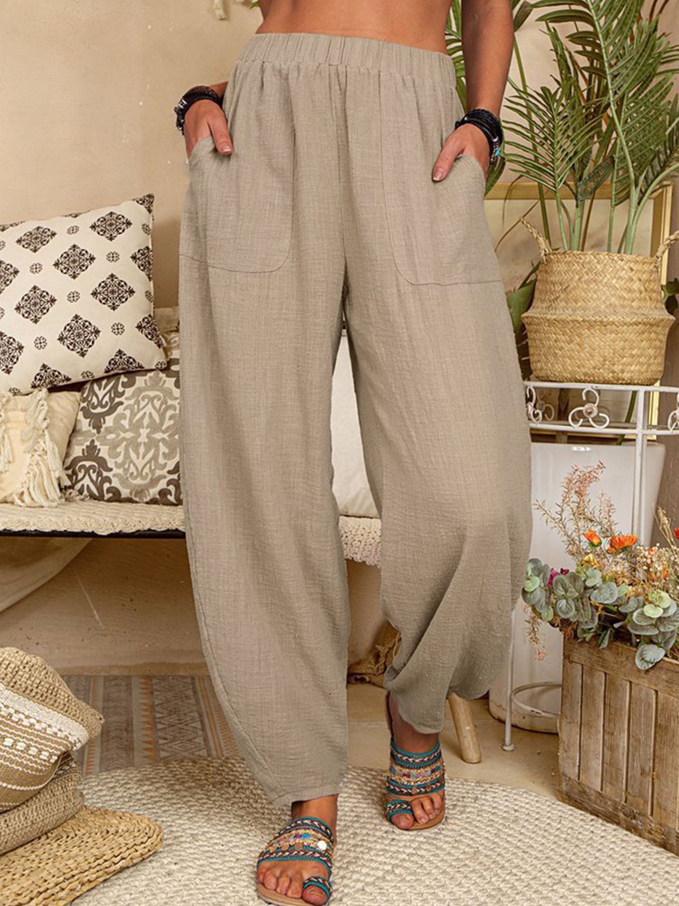 Comfy Cotton Harem Pants