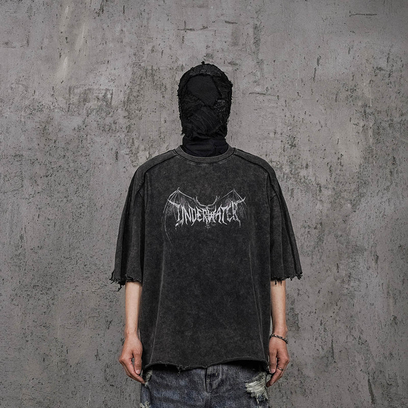 Raw Edge Gothic Washed T-shirt