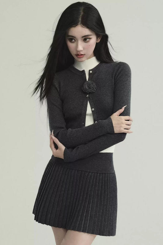 French Knitted Three-piece Set