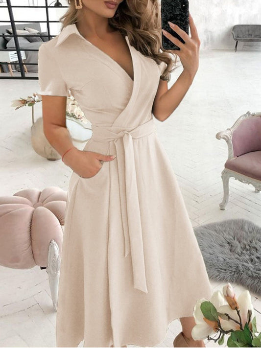 Wrap Midi Dress