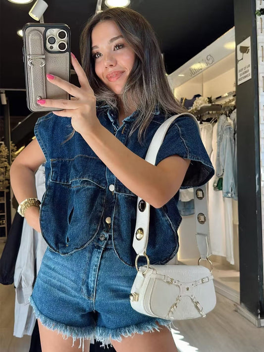 Pocket Denim Waistcoat