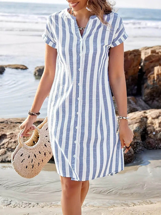 Striped Midi Dress