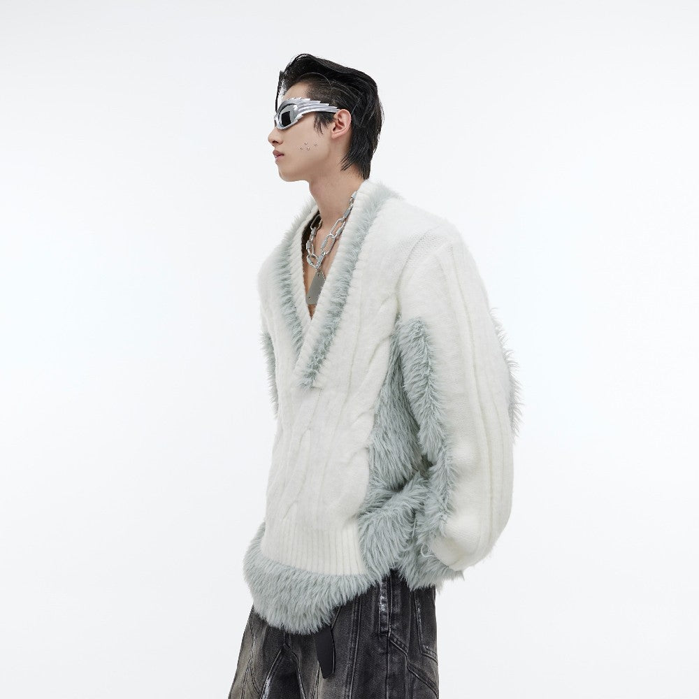 V-neck Pullover Sweater