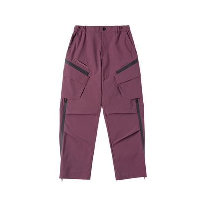 Water-proof Crinkled Cargo Ski Pants