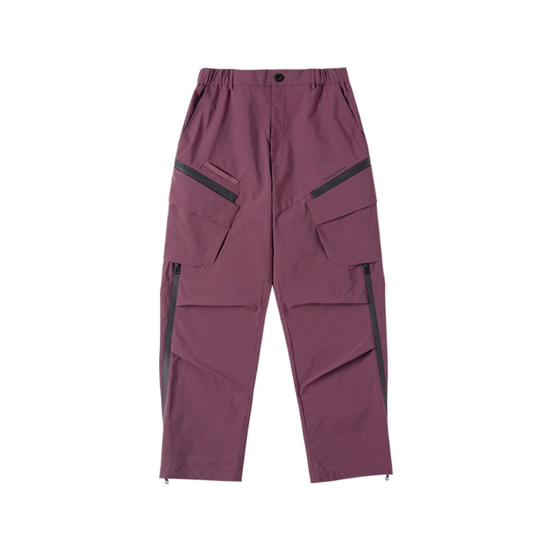 Water-proof Crinkled Cargo Ski Pants