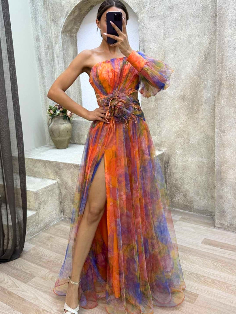 Kayla - One-shoulder Maxi Dress