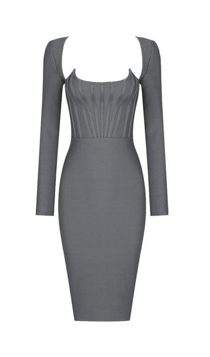 Venetia Corset Midi Bandage Dress