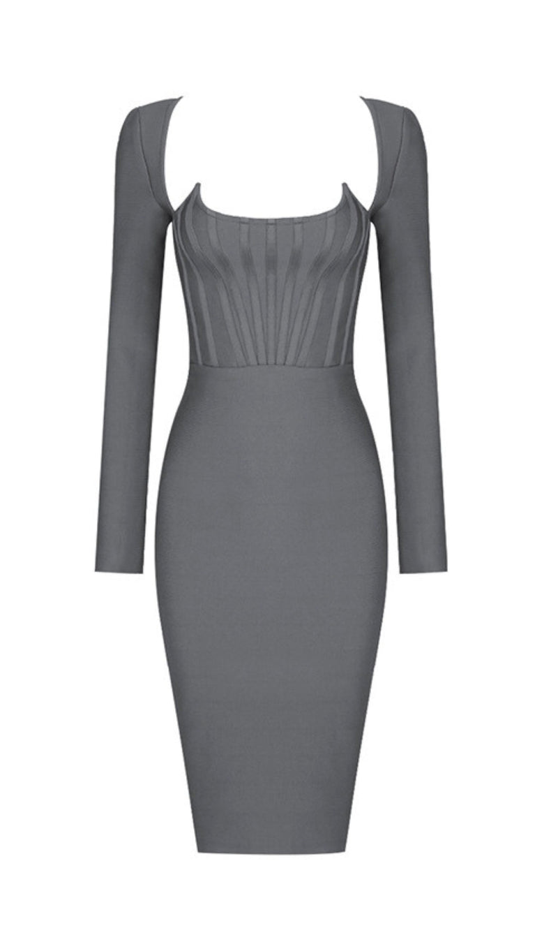 Venetia Corset Midi Bandage Dress