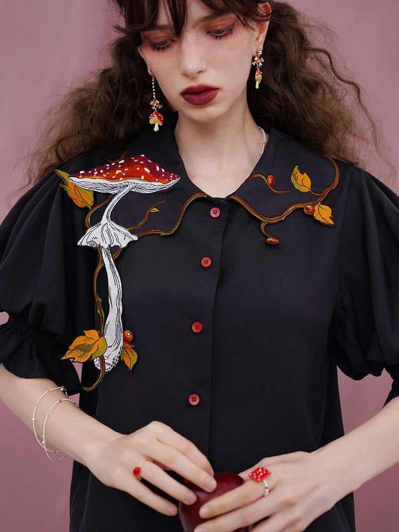 Magical Mushroom Meadow Blouse