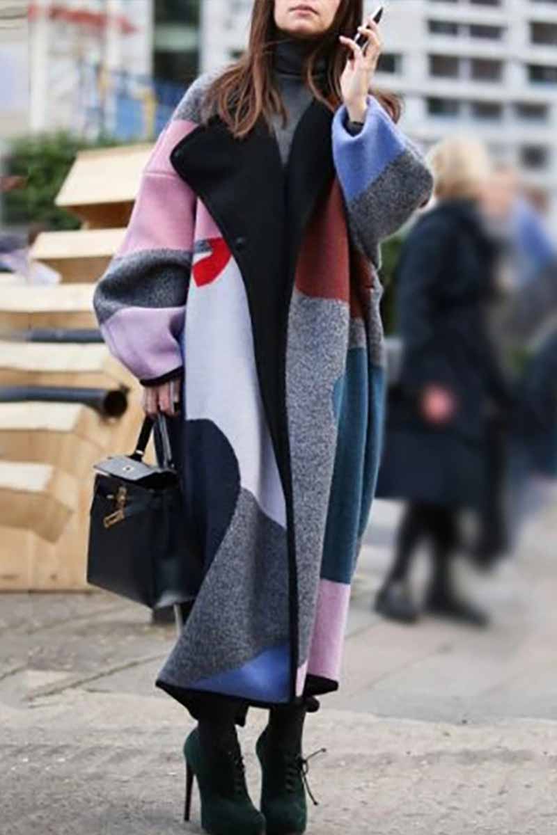 Color Printed Coat
