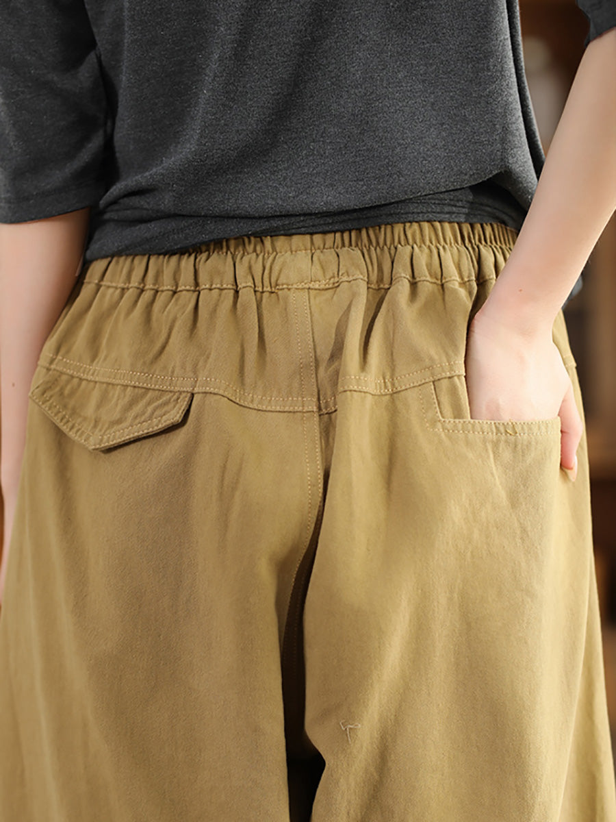 Autumn Spliced Pocket Harem Pants Ai1030