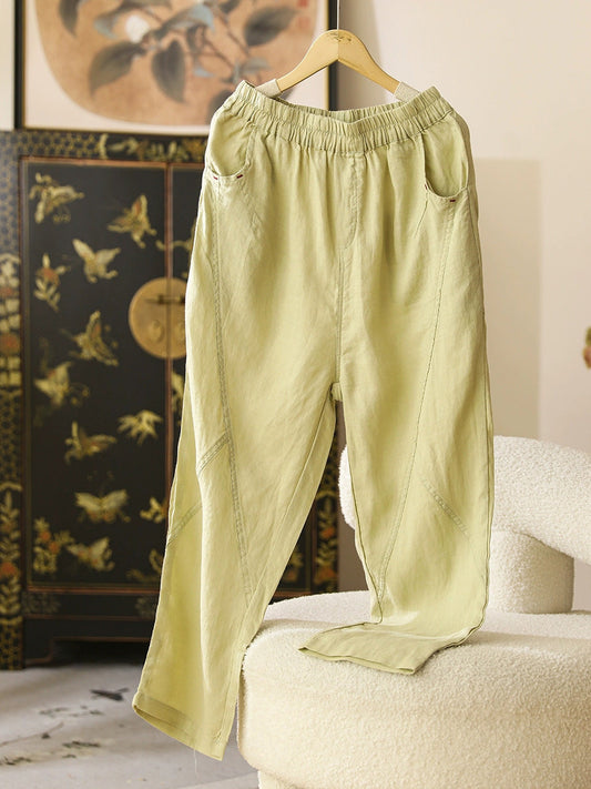 Summer Thin Ramie Harem Pants Cx051