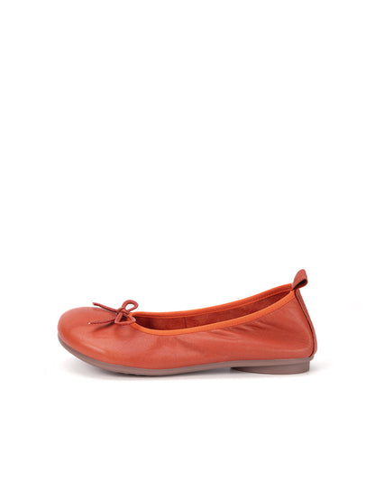 Summer Leather Bowknot Shoes Fg1002