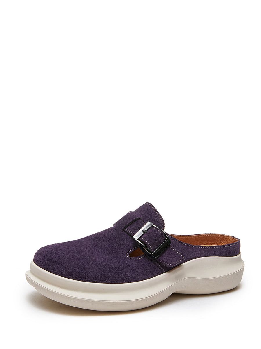 Summer Suded Leather Slippers As1015