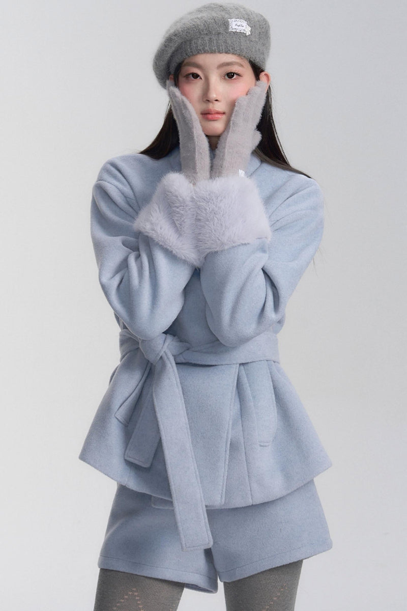 Winter Frost Coat and Short Set-up