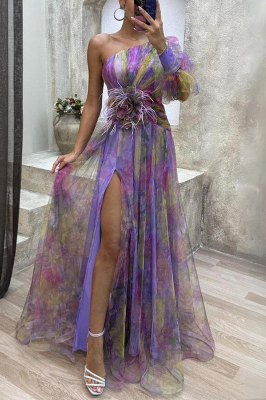 Kayla - One-shoulder Maxi Dress