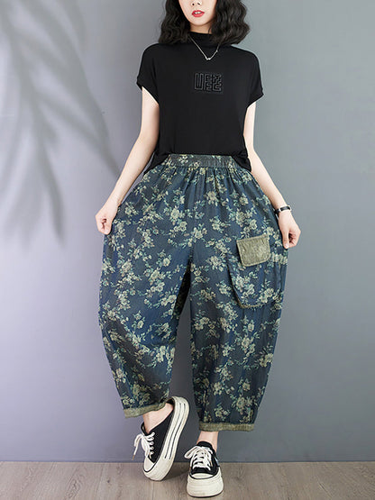 Summer Spliced Harem Pants Oo1023