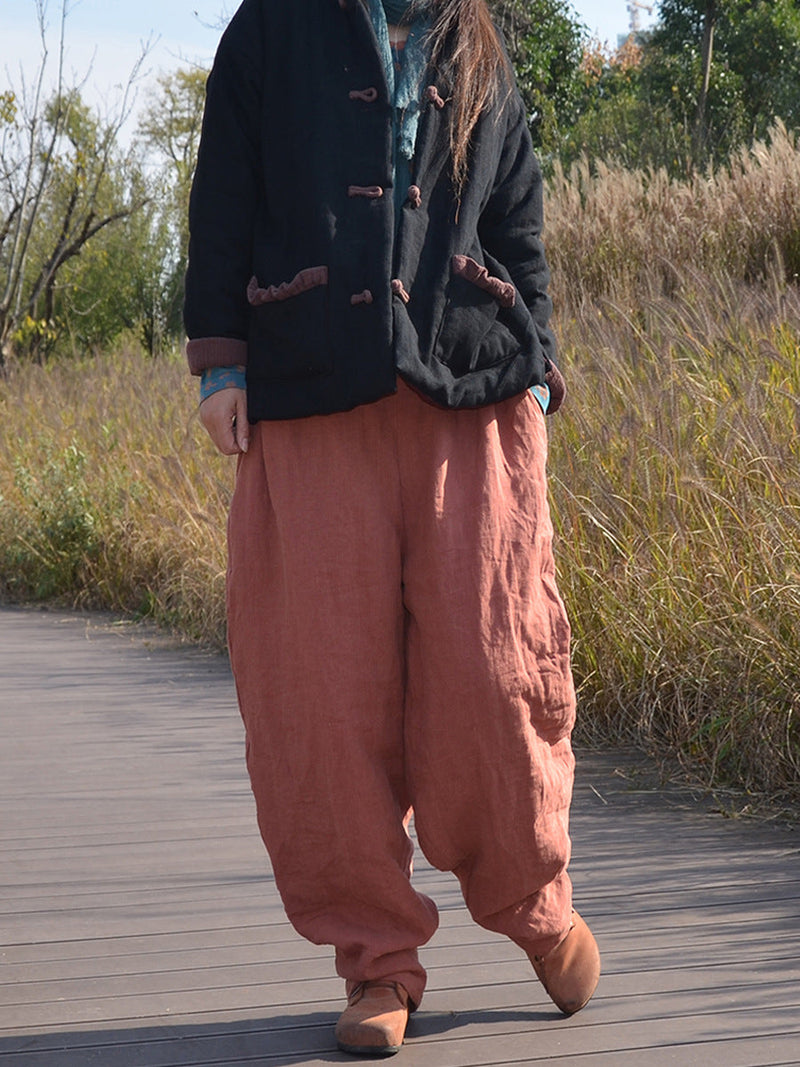 Winter Thicken Harem Pants Qu017