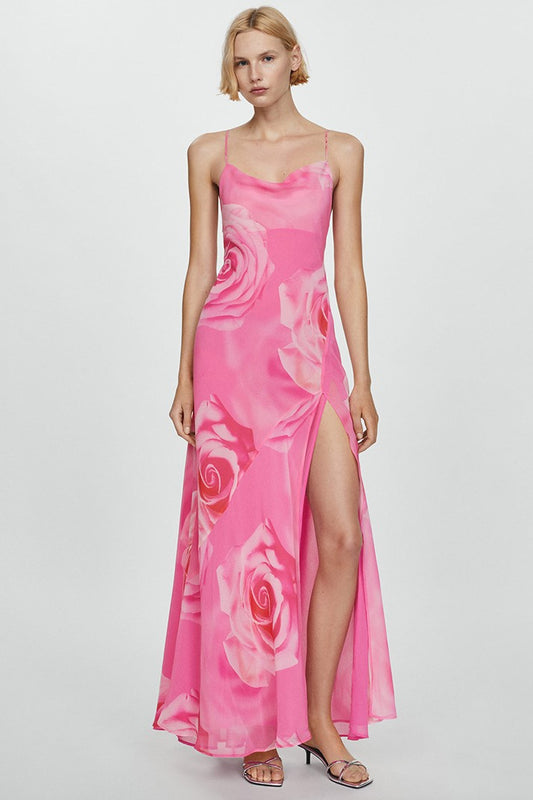 Sleeveless Split Midi Dress