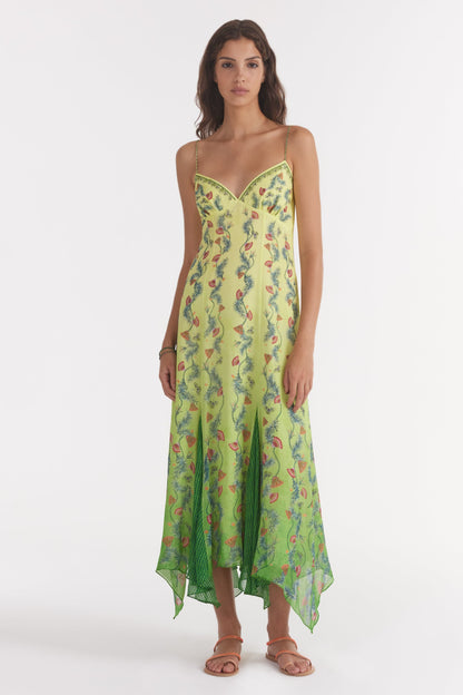 Sweetheart Neck Sleeveless Midi Dress