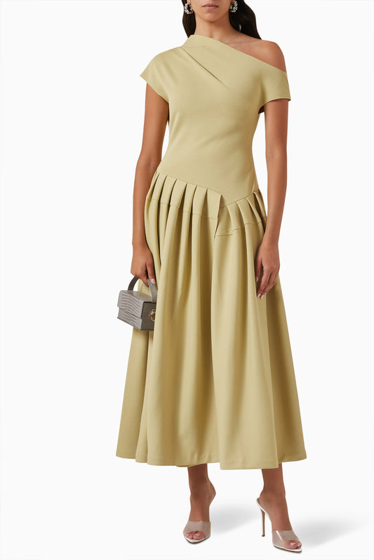 Short Sleeve Midi Dress