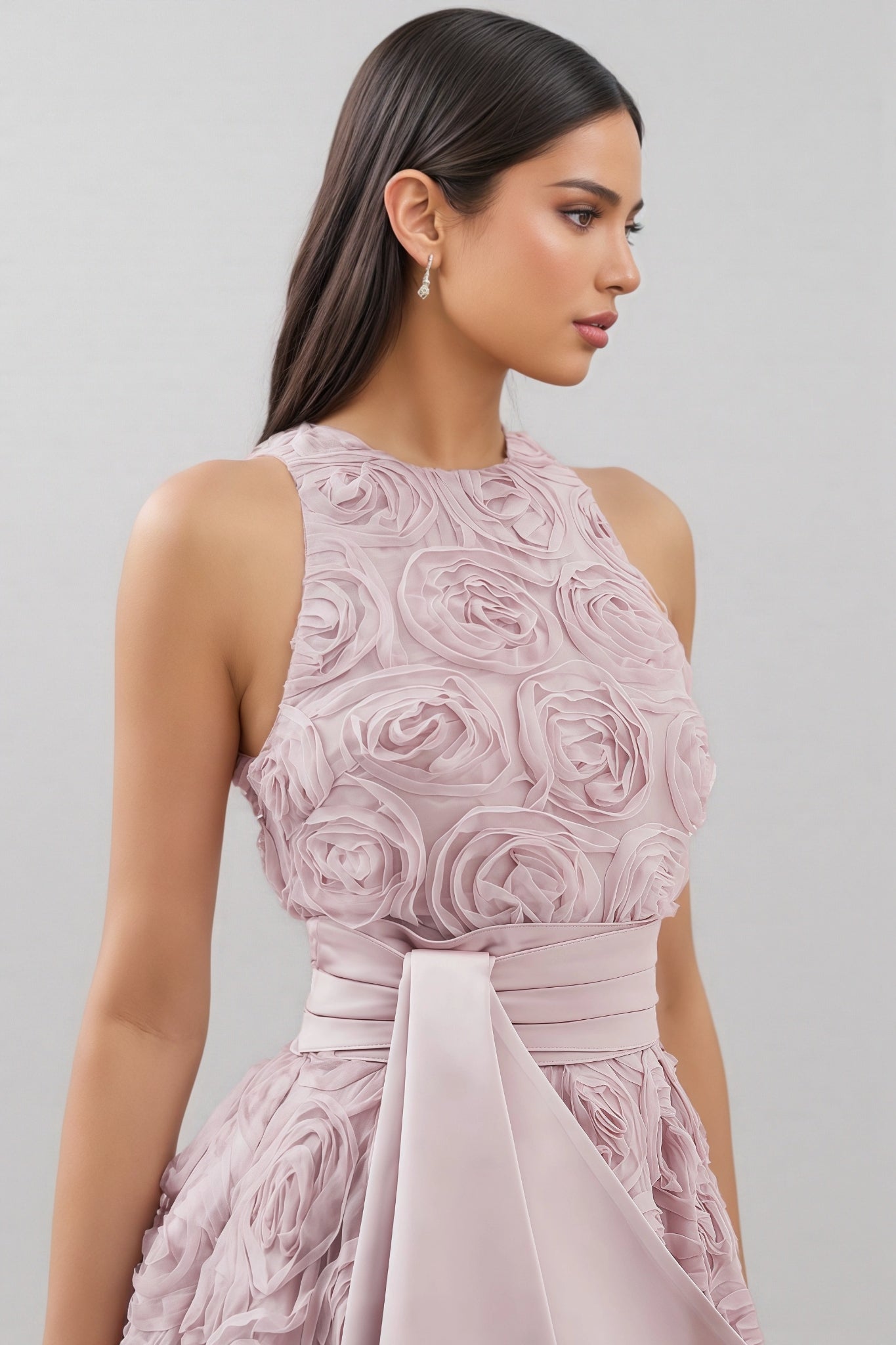 Ethel 3d Sleeveless Midi Dress