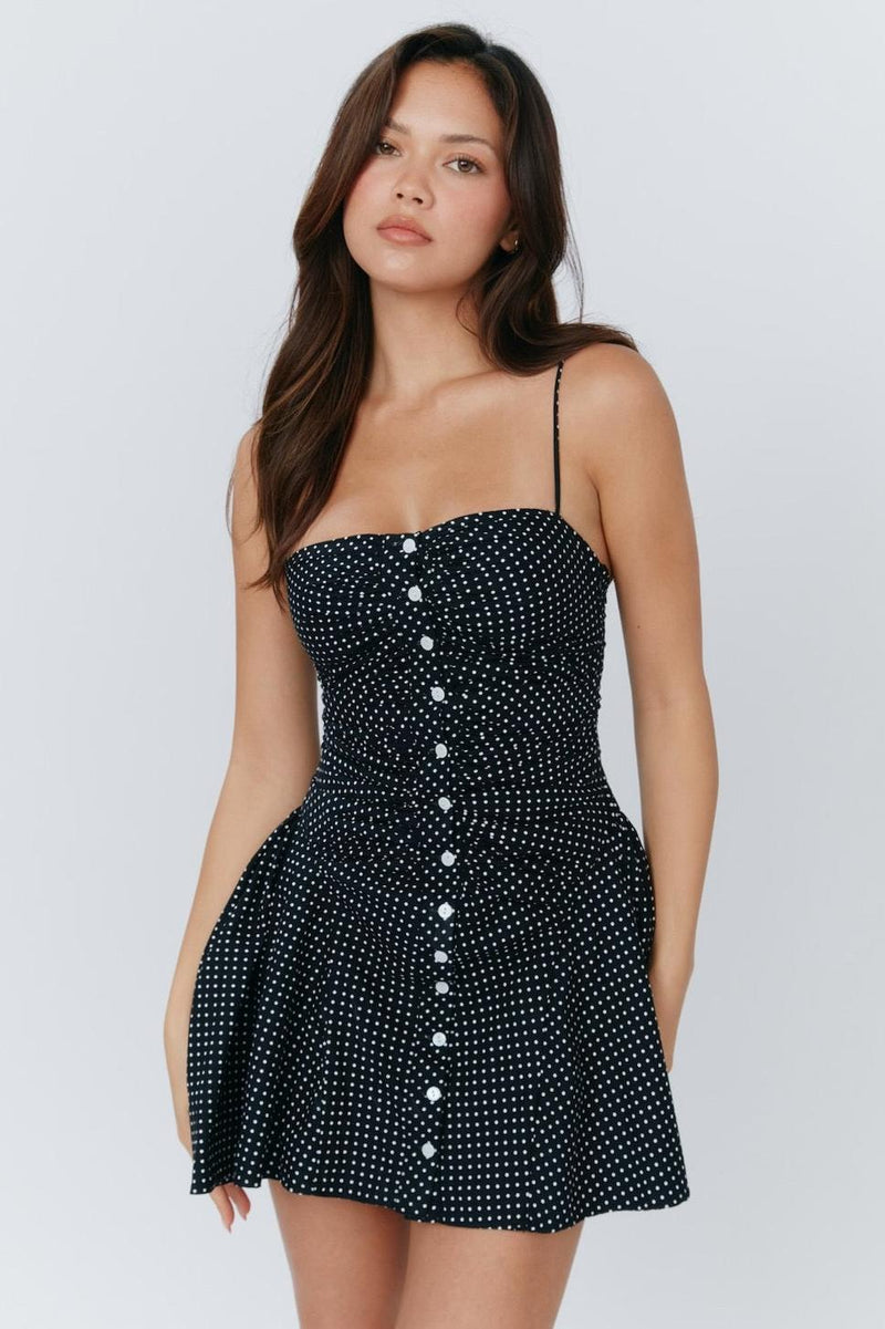 Tess Polka Dots Cami Mini Dress