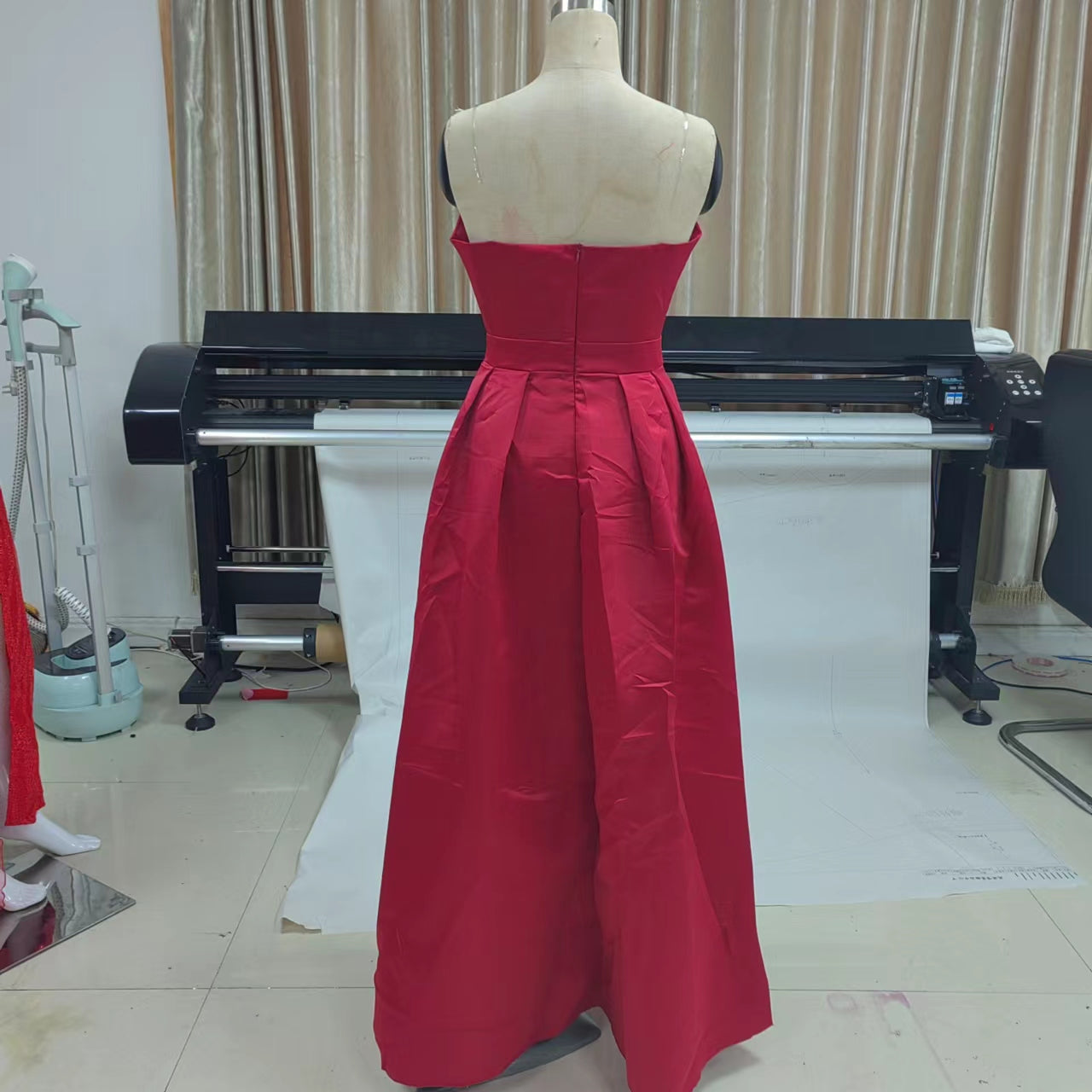 Autumn Winter Clothing Deep V Plunge Plunge Split Maxi Dress Wedding Dress