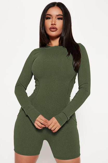 Clothing Spring Thread Round Neck Stitching Line Sports Romper