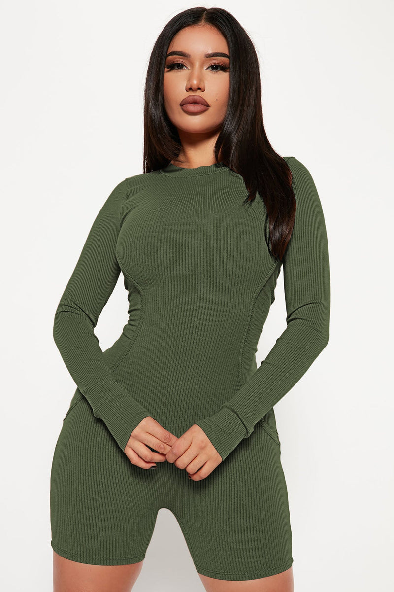 Clothing Spring Thread Round Neck Stitching Line Sports Romper