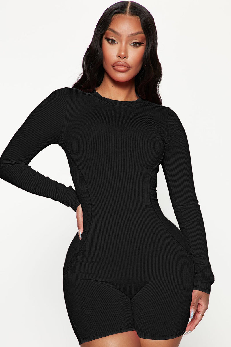 Clothing Spring Thread Round Neck Stitching Line Sports Romper