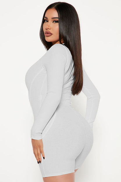Clothing Spring Thread Round Neck Stitching Line Sports Romper