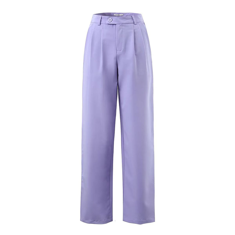 Winter Clothing Short Small Tank Top Top High Waist Buckle Pants Suit