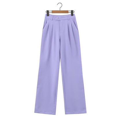 Winter Clothing Short Small Tank Top Top High Waist Buckle Pants Suit