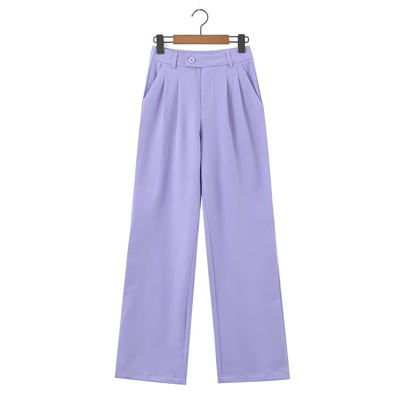 Winter Clothing Short Small Tank Top Top High Waist Buckle Pants Suit
