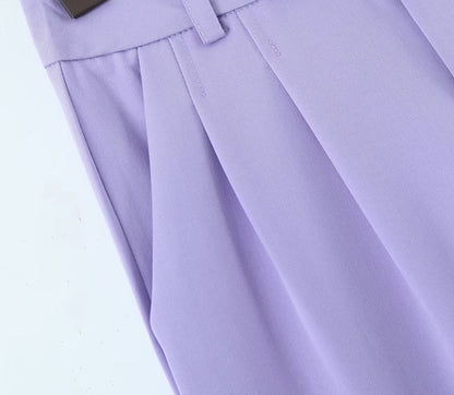 Winter Clothing Short Small Tank Top Top High Waist Buckle Pants Suit