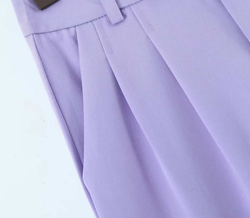 Winter Clothing Short Small Tank Top Top High Waist Buckle Pants Suit