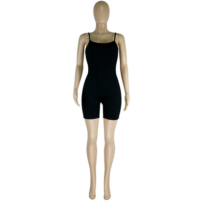 Clothing Summer Thread Sling Hip Lifting Beauty Back Jumpsuit
