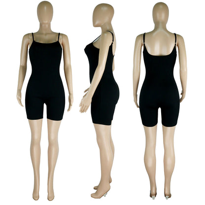 Clothing Summer Thread Sling Hip Lifting Beauty Back Jumpsuit